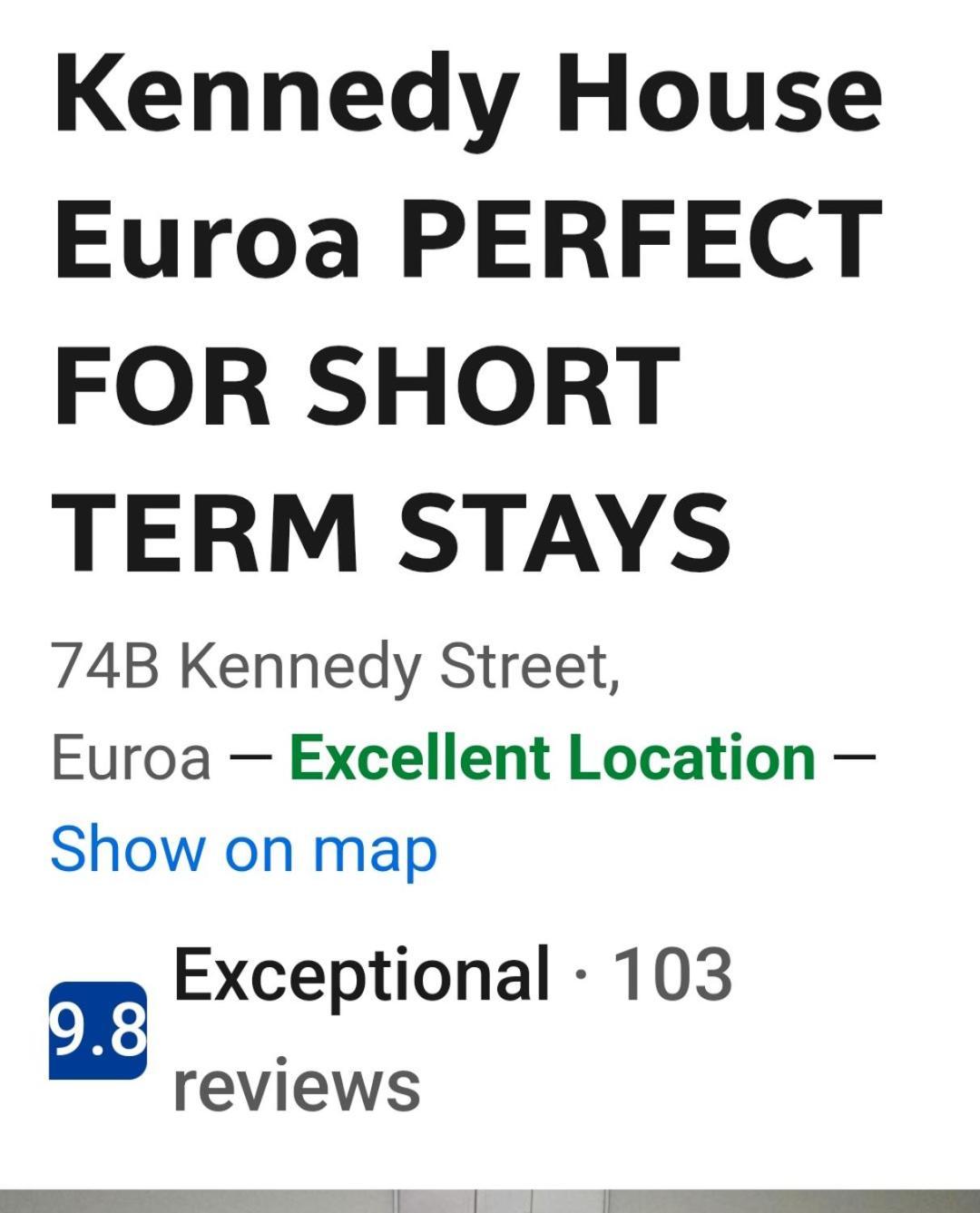 Kennedy House Euroa Perfect For Short Term Stays ภายนอก รูปภาพ